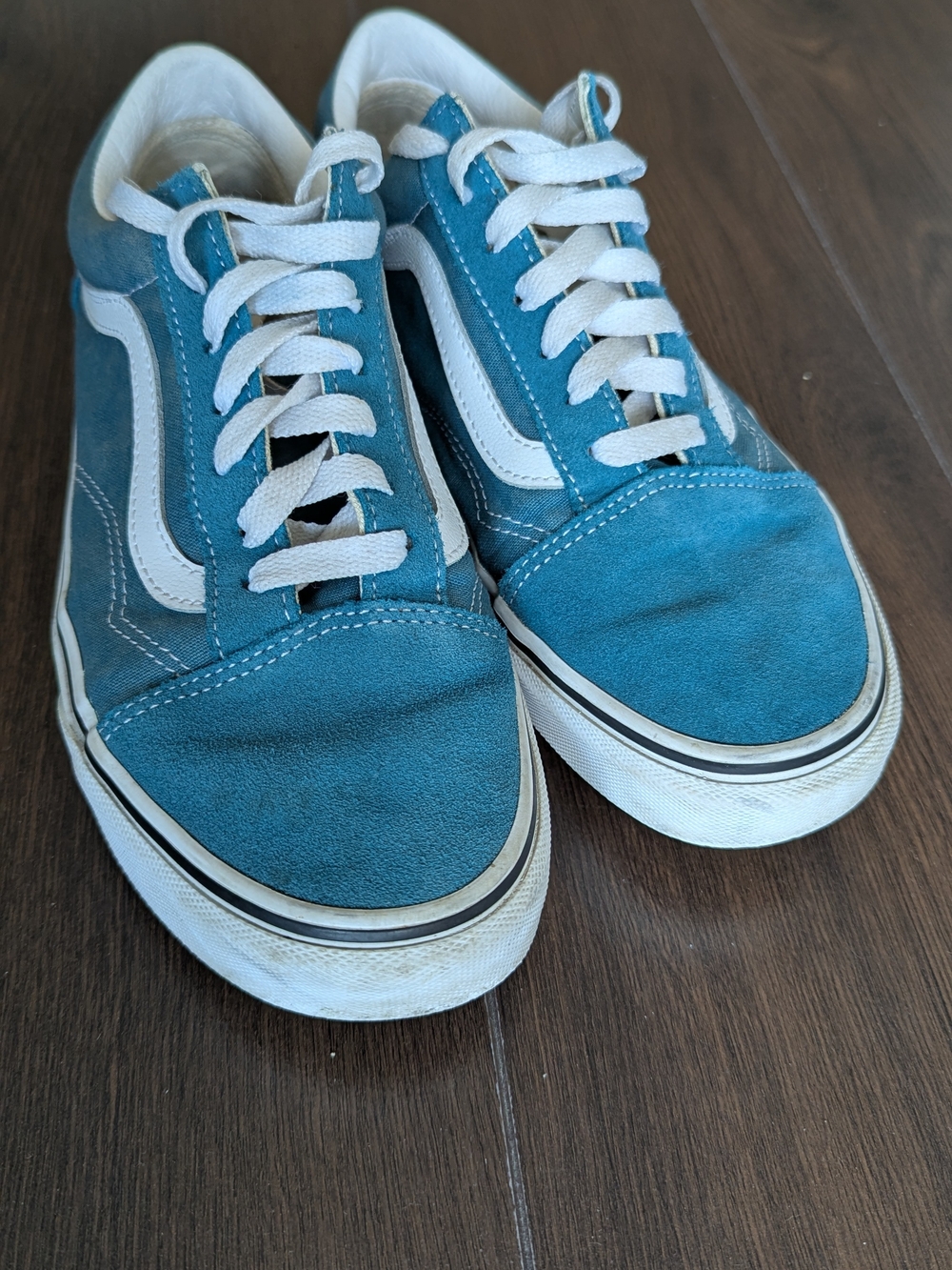 Vans Blue Old Skool Skate Shoe Womens Size 7.5 - Picture 3 of 8